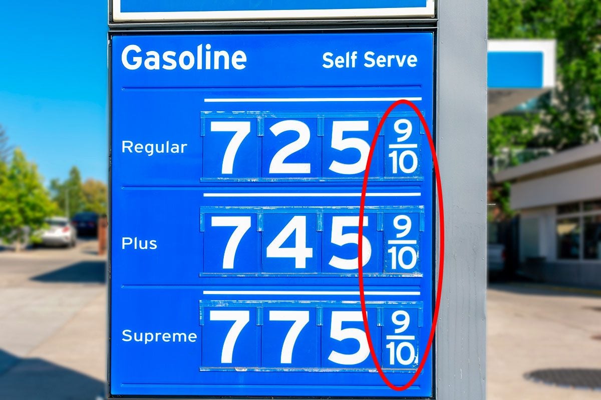 Why Gas Prices Always End in 9/10 of a Cent